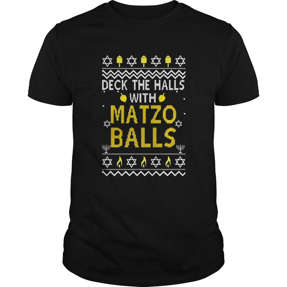 Deck The Halls With Matzo Balls Christmas Shirt
